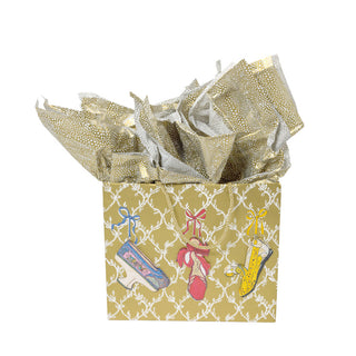 Caspari Pebble Gold Tissue Pkg 4 Sheets 100300TIS