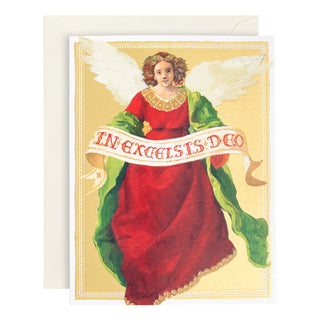 Caspari Angel Large Boxed Christmas Cards  - includes 15 Boxed Christmas Cards & Envelopes 100301