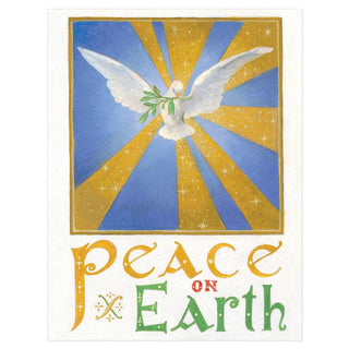 Caspari Peace on Earth Dove Large Boxed Christmas Cards - 16 Cards & 16 Envelopes 100303