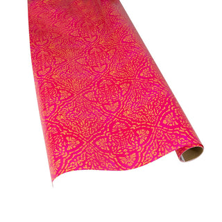 Caspari Annika Fuchsia/Coral Roll Wrap 30 Inch X 8Ft-2 Inch Core 100370RC