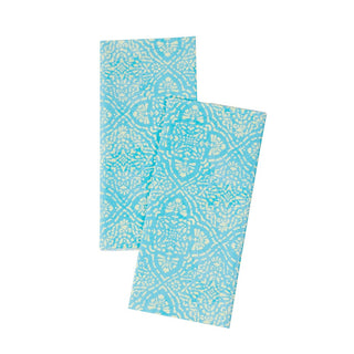 Caspari Annika Turquoise Tissue Pkg 4 Sheets 10037TIS