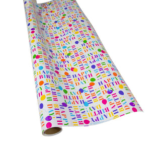 Caspari Birthday Surprise Roll Wrap 30 Inch X 8Ft-2 Inch Core 10040RC