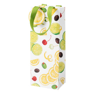 Caspari With A Twist Bottle Bag 5 X 3 1/2 X 13 10045B4