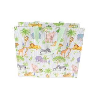 Caspari Safari Baby Gift Bag Lg 11 3/4 X 4 3/4 X 10 10049B3