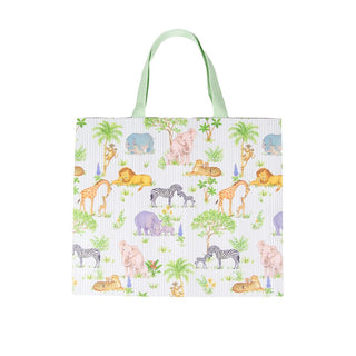 Caspari Safari Baby Gift Bag Lg 11 3/4 X 4 3/4 X 10 10049B3