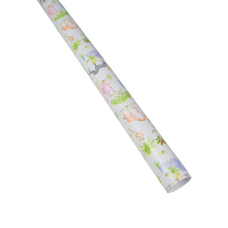 Caspari Safari Baby Roll Wrap 30 Inch X 8Ft-2 Inch Core 10049RC