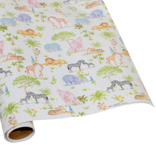 Caspari Safari Baby Roll Wrap 30 Inch X 8Ft-2 Inch Core 10049RC