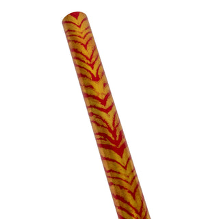 Caspari Go Wild Red/Gold Foil Embossed Roll Wrap 30 Inchx 6 Ft Foil-2 Core 100510RCF