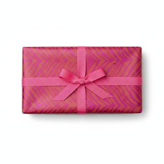 Caspari Go Wild Fuchsia/Orange Foil Embossed Roll Wrap 30 in x 6 ft 10051RCF