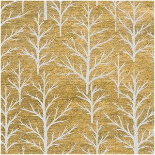 Caspari Winter Trees Gold & White Embossed Foil Gift Wrap - One 76.2 cm X 1.83 m Roll 100540RCF