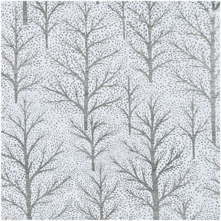 Caspari Winter Trees White & Silver Embossed Foil Gift Wrap - One 76.2 cm X 1.83 m Roll 10054RCF