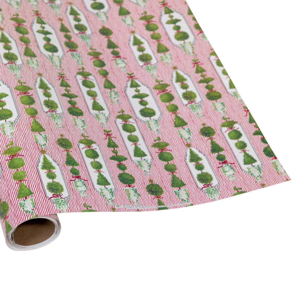 Pink Christmas Tree Wrapping Paper or for any Occasion Gift Wrap