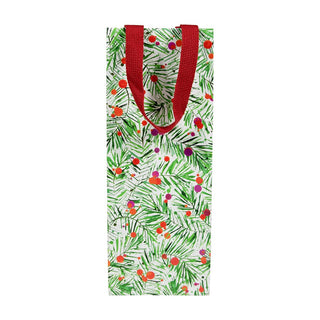 Caspari Modern Pine Bottle Bag 5 X 3 1/2 X 13 10059B4