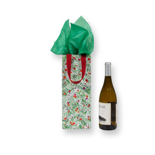 Caspari Modern Pine Wine & Bottle Gift Bag - 1 Each 10059B4
