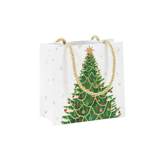 Caspari Merry And Bright Small Square Gift Bag - 1 Each 10062B1.5
