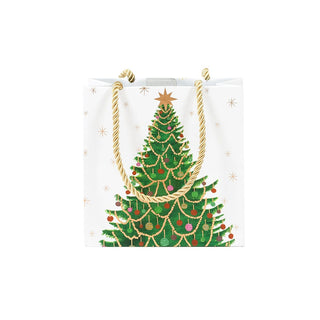 Caspari Merry And Bright Small Square Gift Bag - 1 Each 10062B1.5