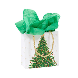 Caspari Merry And Bright Small Square Gift Bag - 1 Each 10062B1.5