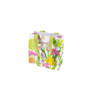 Caspari Spring Flower Show Gift Bag Sm Sq. 5 3/4X2 1/2 X 5 3/4 10067B1.5