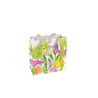Caspari Spring Flower Show Gift Bag Sm Sq. 5 3/4X2 1/2 X 5 3/4 10067B1.5