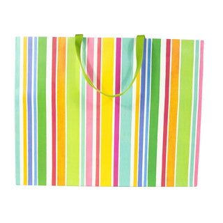 Caspari Cabana Stripe Bright Gift Bags - 1 Jumbo Gift Bag 10068B10