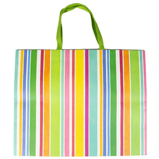 Caspari Cabana Stripe Bright Gift Bags - 1 Jumbo Gift Bag 10068B10
