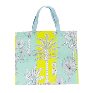 Caspari Southern Palms Turquoise & Lime Large Gift Bags - 1 Each 10070B3