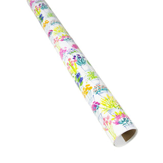 Caspari Flower Market Gift Wrap - 1 Continuous Roll of Wrapping Paper 10082RC