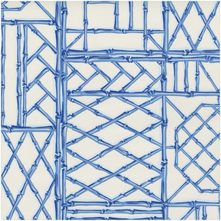 Caspari Bamboo Screen China Blue Gift Wrap 100834RC