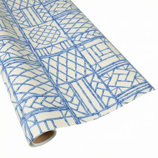 Caspari Bamboo Screen China Blue Gift Wrap 100834RC
