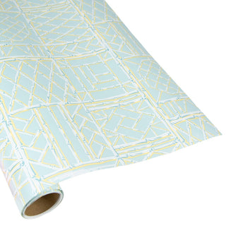 Caspari Bamboo Screen in Robin's Egg Gift Wrap - 1 Continuous Roll of Wrapping Paper 10083RC
