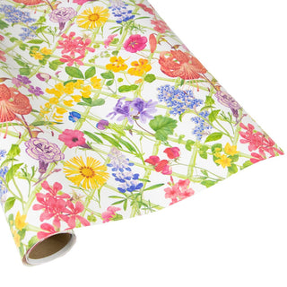 Caspari Floral Trellis Roll Wrap 30 Inch X 8Ft-2 Inch Core 10084RC