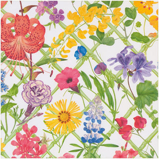 Caspari Floral Trellis Roll Wrap 30 Inch X 8Ft-2 Inch Core 10084RC