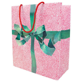 Caspari Tied With A Bow Large Gift Bag 10"L x 4.75"W x 11.75"H - includes 1 bag 10093B7
