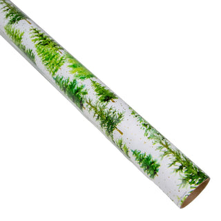 Caspari White Christmas Roll Wrap 30 Inch X 8Ft-2 Inch Core 10095RC