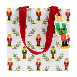 Caspari Little Nutcracker Gift Bag Sm Sq. 5 3/4X2 1/2 X 5 3/4 10096B1.5