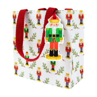 Caspari Little Nutcracker Gift Bag Sm Sq. 5 3/4X2 1/2 X 5 3/4 10096B1.5