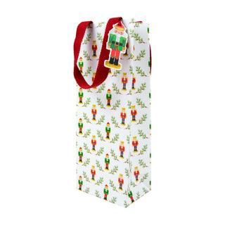 Caspari Little Nutcracker Wine & Bottle Gift Bags - 1 Each 10096B4