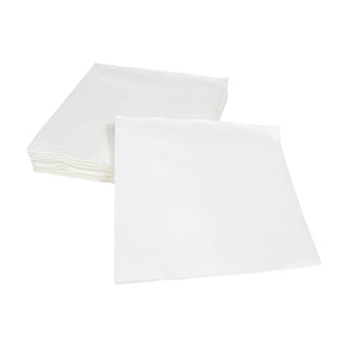 Caspari Paper Linen White Napkin Solid Airlaid Cocktail-15 In 100CG