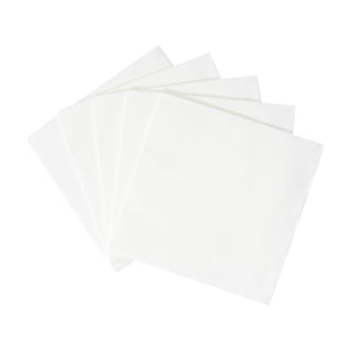 Caspari Paper Linen White Napkin Solid Airlaid Cocktail-15 In 100CG