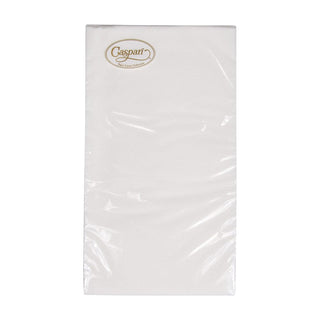 Caspari Paper Linen White Guest Towels Solid Airlaid - 12 In 100GG