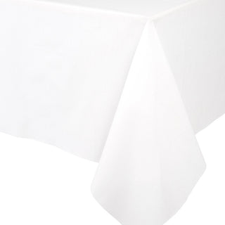 Caspari Paper Linen White Solid Airlaid Tablecover 5.2'X8.2 100TCL