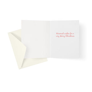 Caspari Cat and Dog at Window Mini Boxed Christmas Cards - 15 Cards & 15 Envelopes 101007