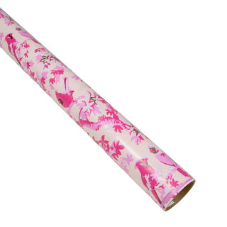 Caspari Scenic Songbirds Gold Gift Wrap - One 30" X 8' Roll 10105RC