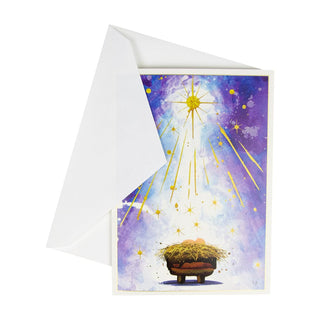 Caspari Creche Small Boxed Christmas Cards - includes 15 cards & envelopes 101117
