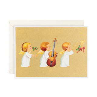 Caspari Musical Baby Angels Small Boxed Christmas Cards - 16 Cards & 16 Envelopes 101118