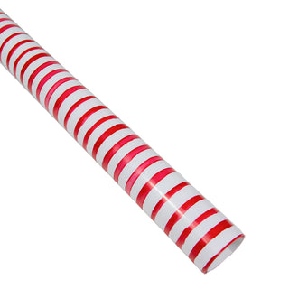Caspari Painterly Stripe Red/White Roll Wrap 30 Inch X 8Ft-2 Inch Core 10112RC