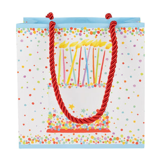 Caspari Birthday Cake Gift Bag Sm Sq. 5 3/4X2 1/2 X 5 3/4 10118B1.5