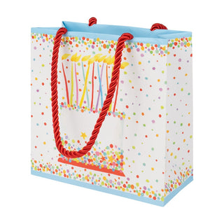 Caspari Birthday Cake Gift Bag Sm Sq. 5 3/4X2 1/2 X 5 3/4 10118B1.5