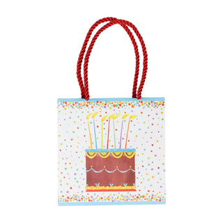 Caspari Birthday Cake Gift Bag Sm Sq. 5 3/4X2 1/2 X 5 3/4 10118B1.5