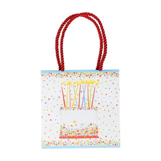 Caspari Birthday Cake Gift Bag Sm Sq. 5 3/4X2 1/2 X 5 3/4 10118B1.5
